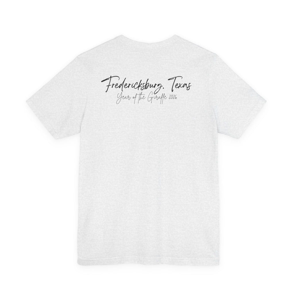 Giraffe Polaroid Photo Tee — "Love, Gracie G.Raffe" Graphic T-Shirt
