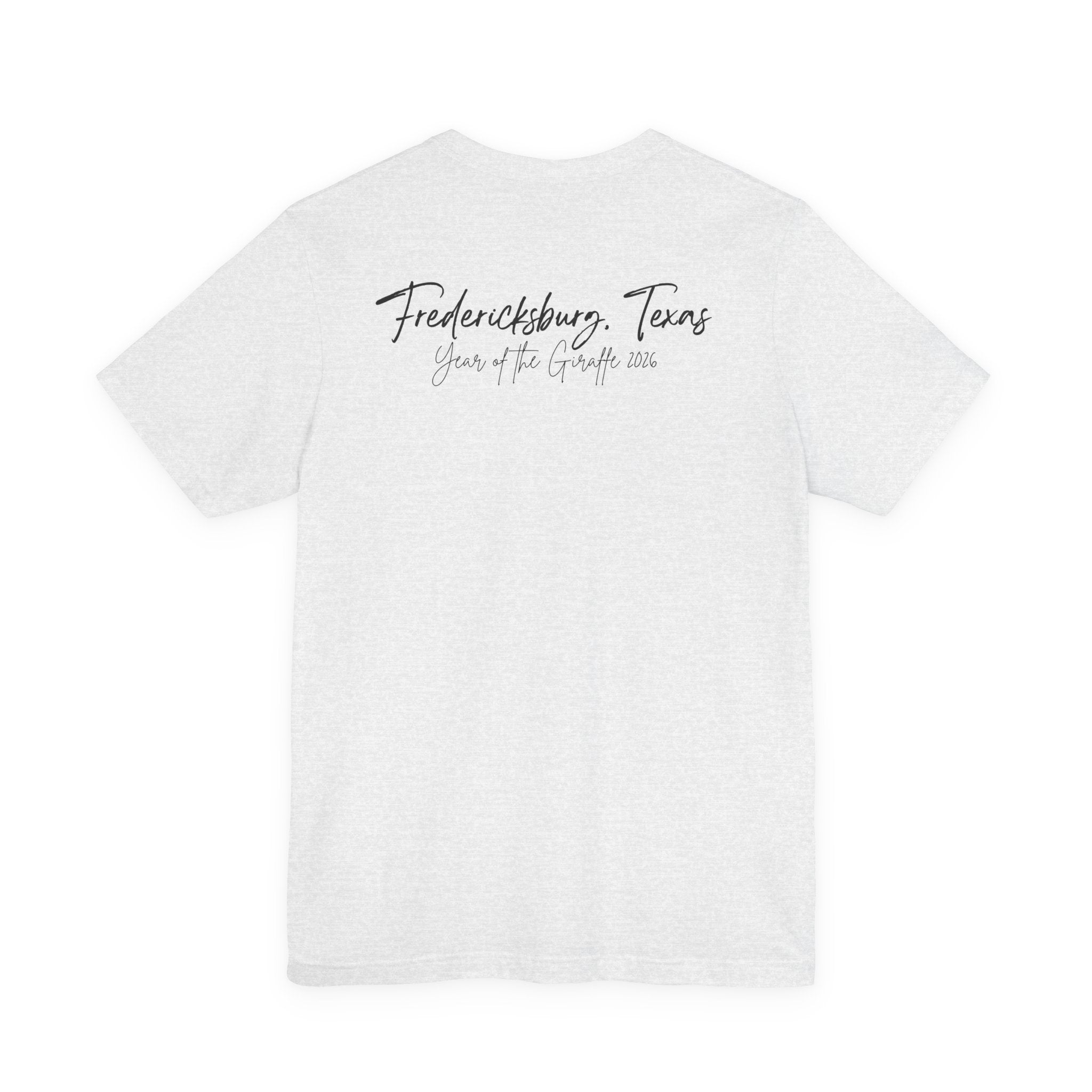 Giraffe Polaroid Photo Tee — "Love, Gracie G.Raffe" Graphic T-Shirt