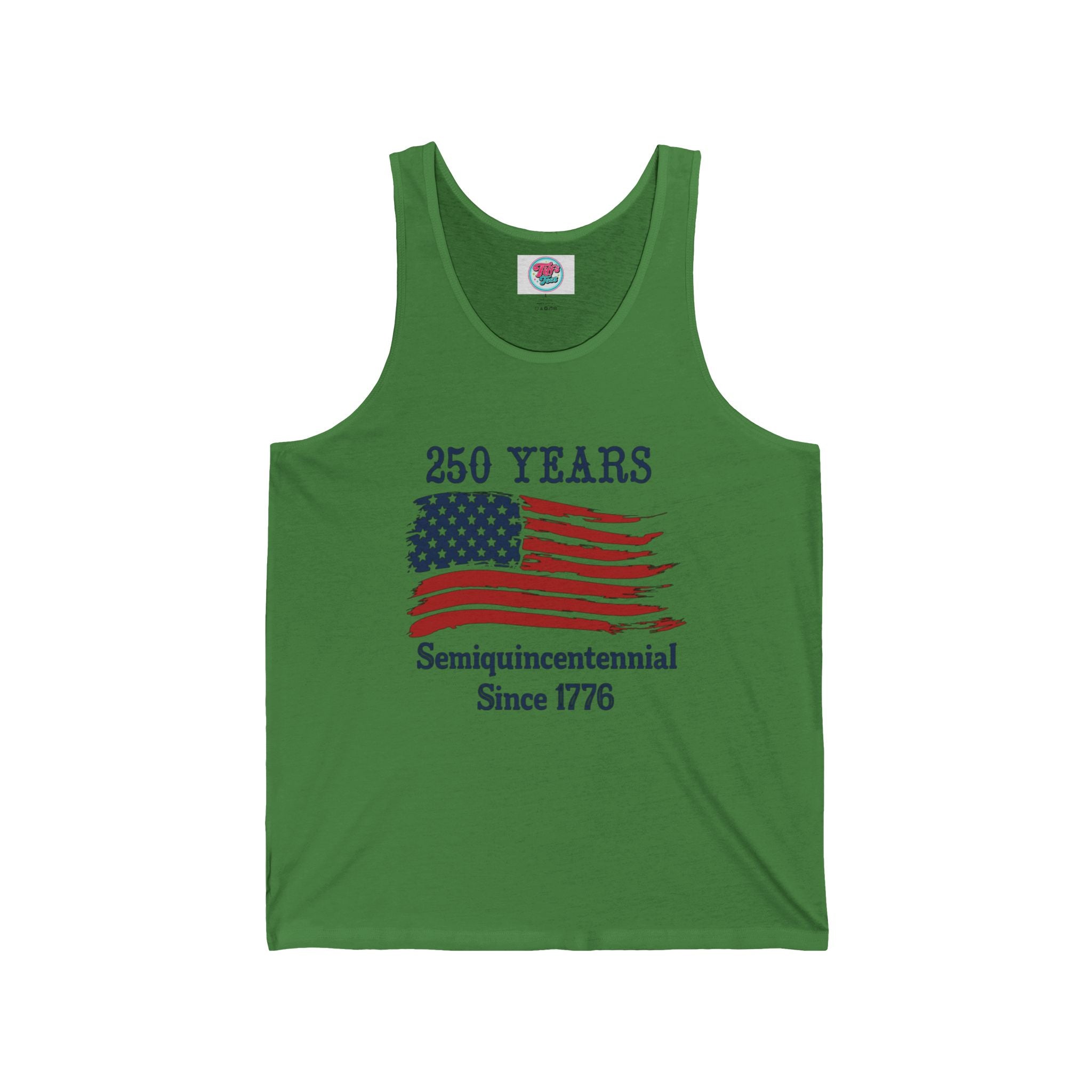 Semiquincentennial 250 Years Flag Muscle Tank — Since 1776 USA Patriotic
