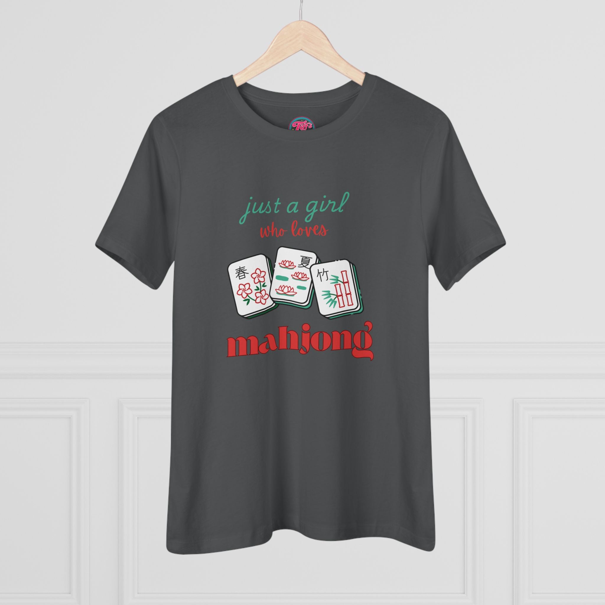 Just a Girl Who Loves Mahjong Tee — Women's Mahjong Graphic Shirt