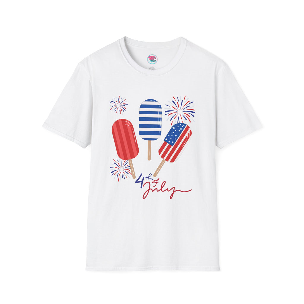 4th of July Popsicle T-Shirt — Patriotic Fireworks Summer Tee