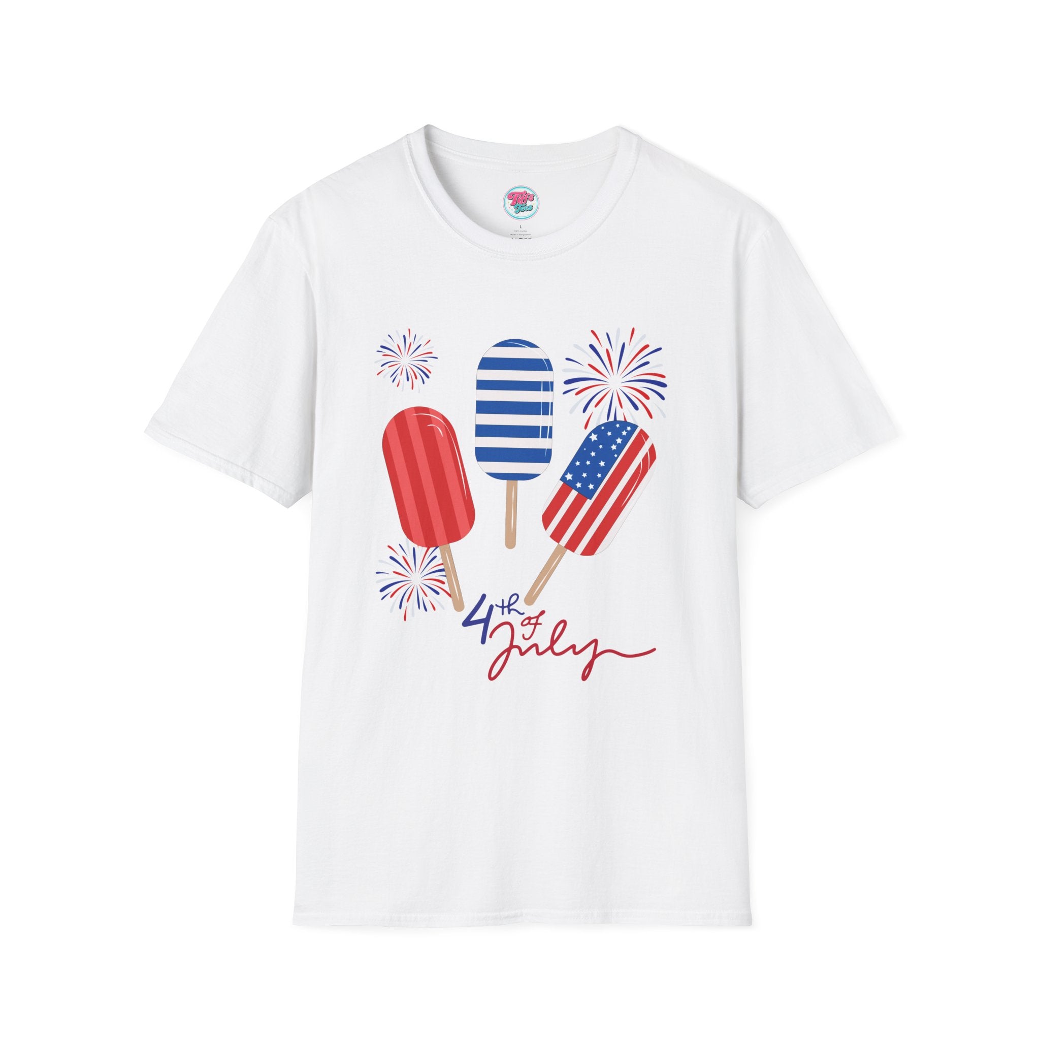 4th of July Popsicle T-Shirt — Patriotic Fireworks Summer Tee
