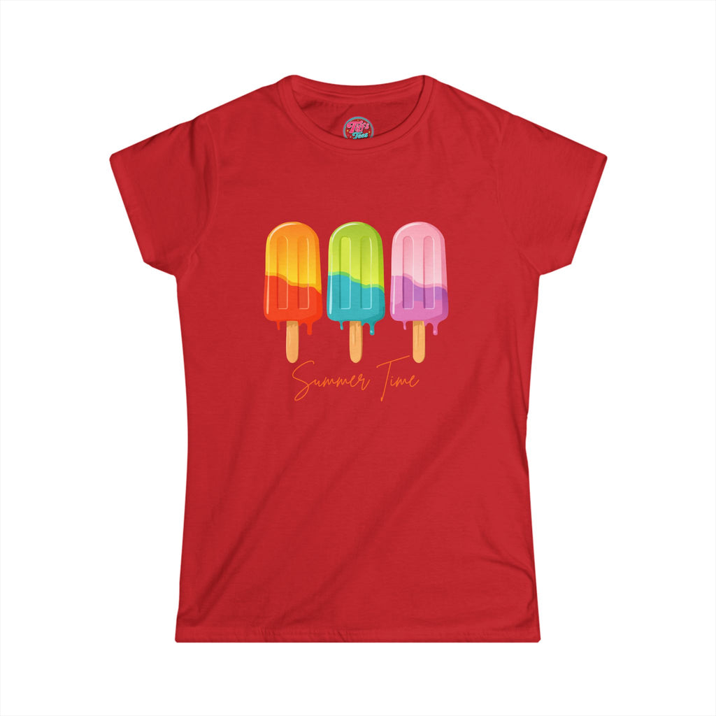 Summer Popsicle Graphic Tee — Colorful Retro Ice Pop Design