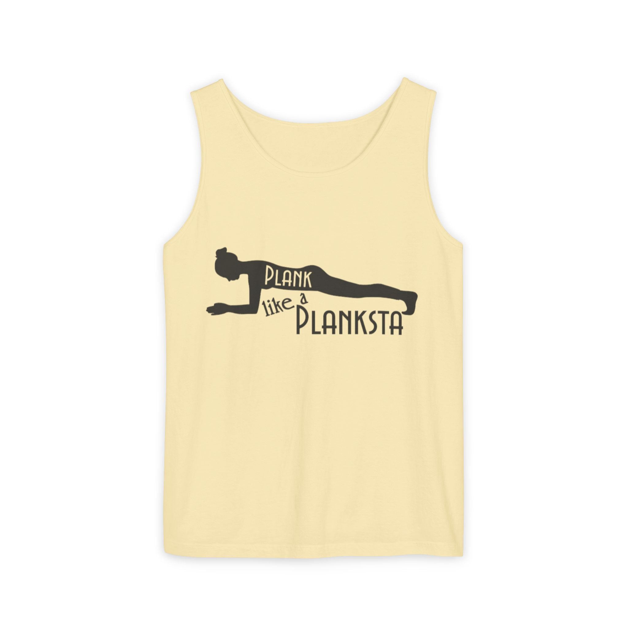 Plank Like a Planksta Tank Top - Funny Fitness Workout Tank