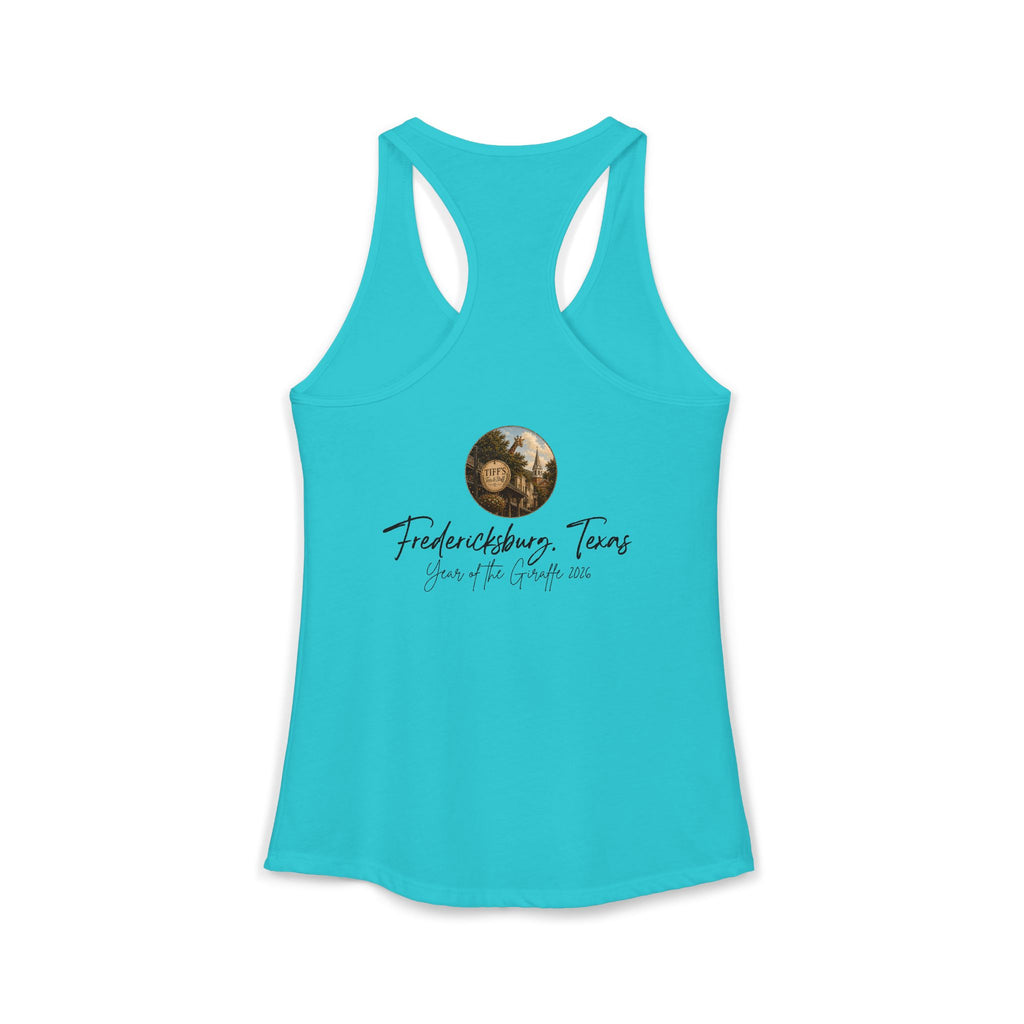 Women's Tank with Vintage Texas Look Featuring One Lost Giraffe
