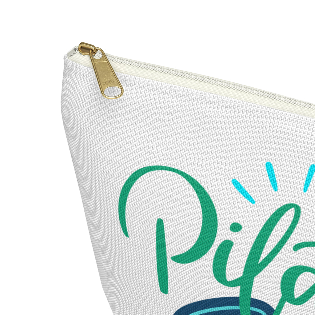 Pilates Socks Accessory Pouch — T‑Bottom Zip Bag for Workout Gear