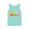 Popsicle Summer Tank Top — "Summer Time" Colorful Ice Pop Graphic