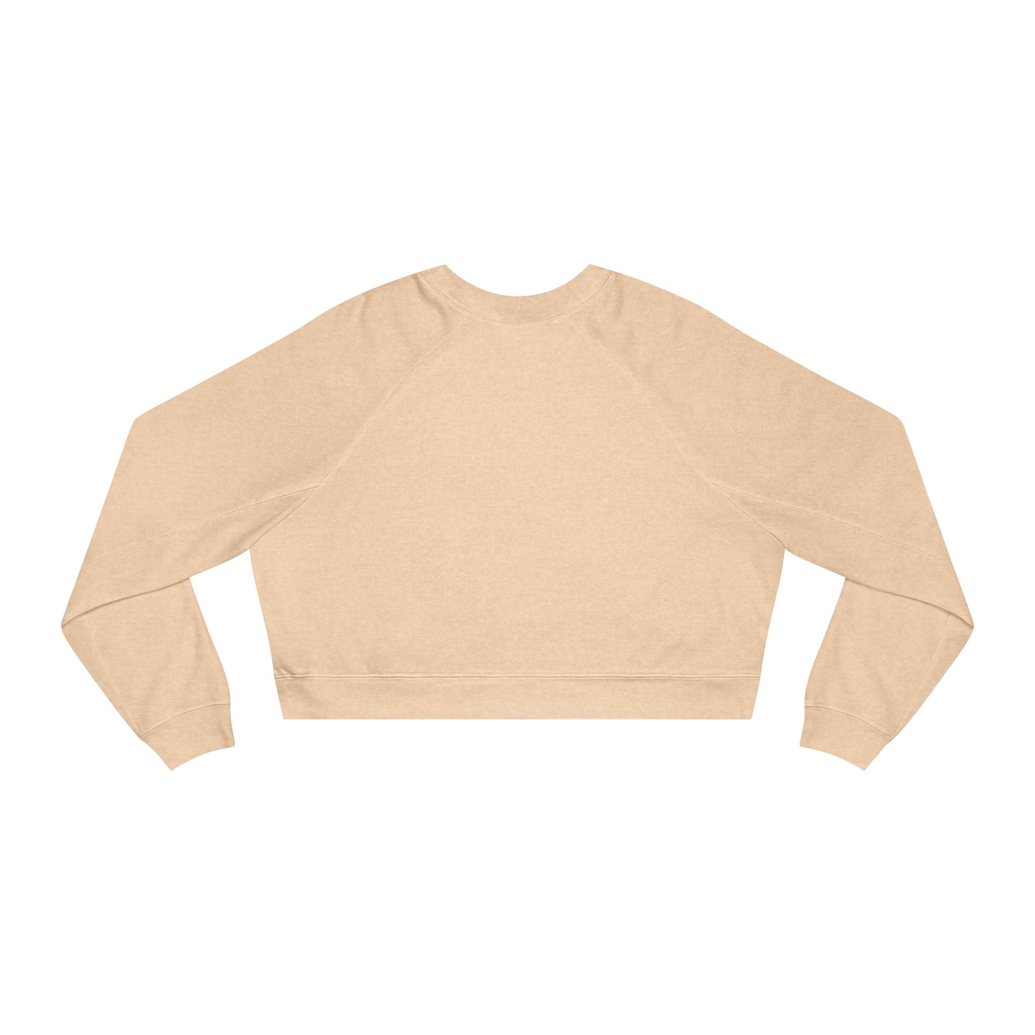 Cropped Pullover — "Plank Like a Planksta" Fitness Graphic