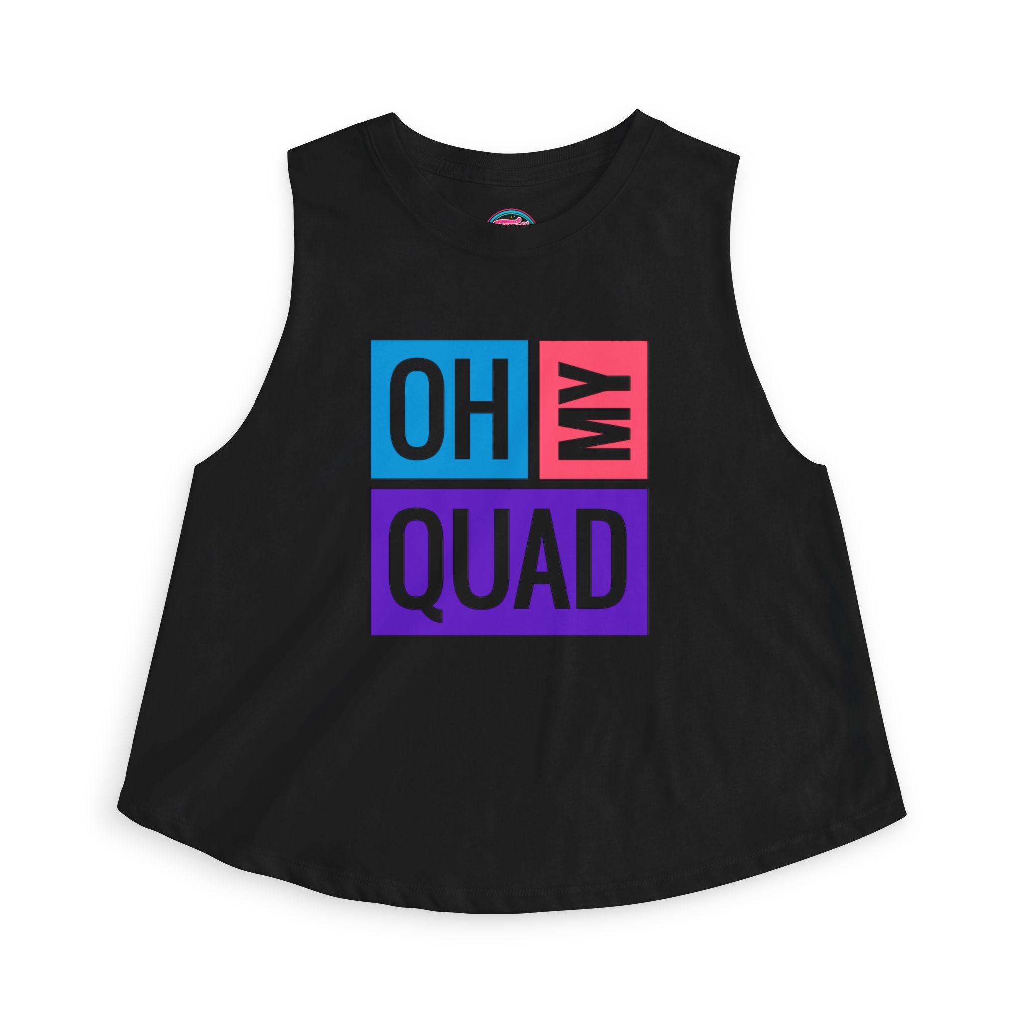 Oh My Quad Crop Top — Funny Fitness Pilates, Gym Tank for Women