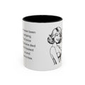Camping Humor Coffee Mug — "I've never been camping, but once my phone died and I looked up and saw a tree."