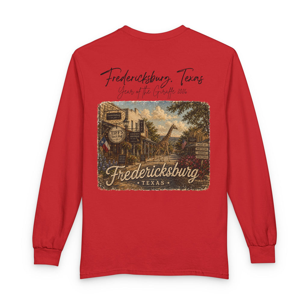 Fredericksburg Texas Vintage Scenic Long Sleeve Shirt