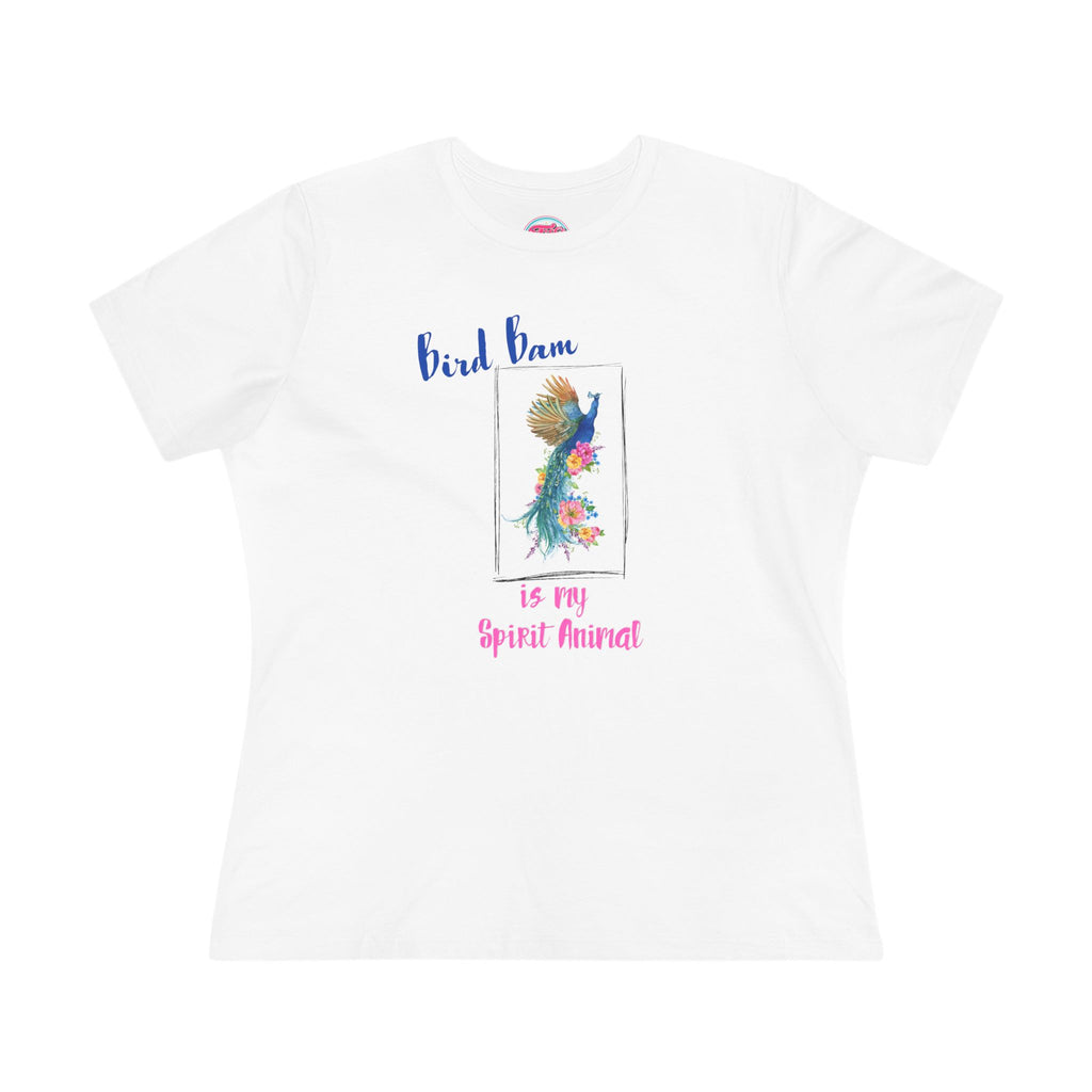 Bird Bam Is My Spirit Animal Tee — Women's Cotton Graphic Mahjong Shirt