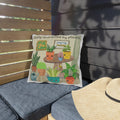 Easily Distracted by Plants Outdoor Pillow — Cute Garden Planter Decorative Cushion