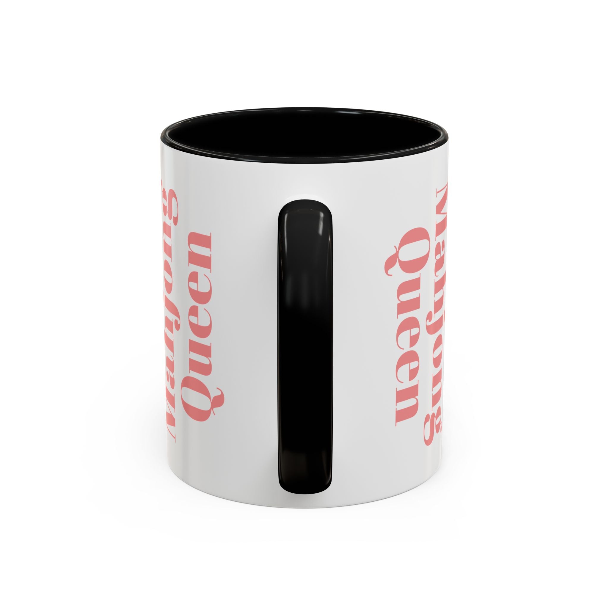 Mahjong Queen Accent Coffee Mug – Retro Tile Design, 11 oz
