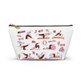 Pilates Accessory Pouch — T‑Bottom Makeup & Gear Bag with Pilates Flow Design