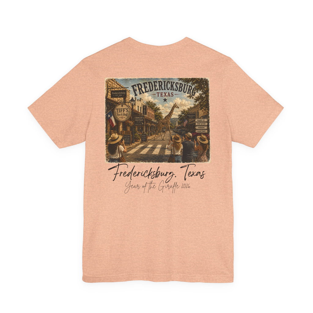 Fredericksburg Texas Vintage Street Scene Tee — Retro Travel Souvenir T-Shirt