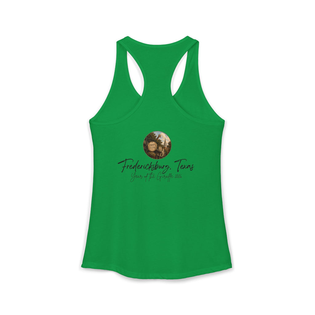 Women's Tank with Vintage Texas Look Featuring One Lost Giraffe