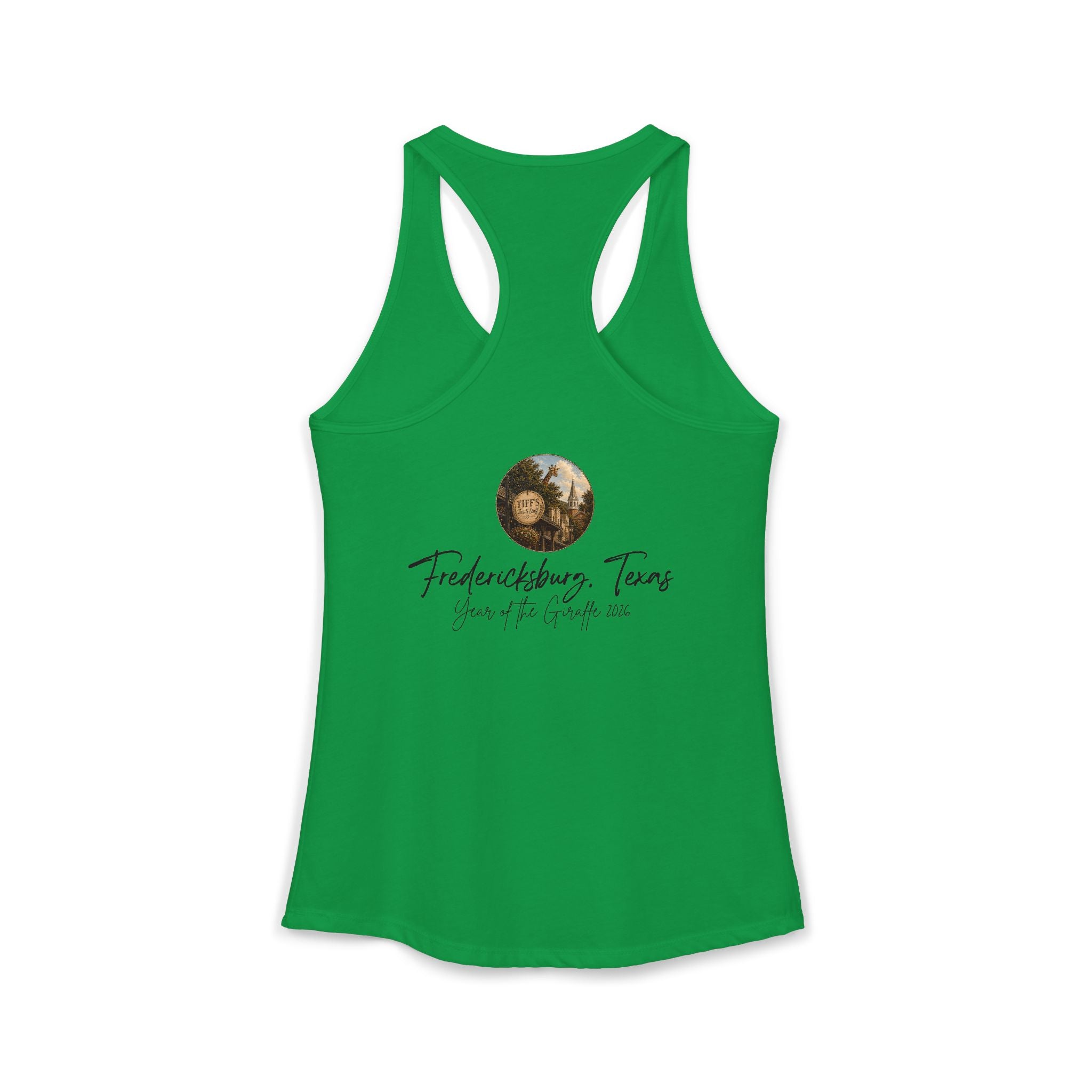 Women's Tank with Vintage Texas Look Featuring One Lost Giraffe