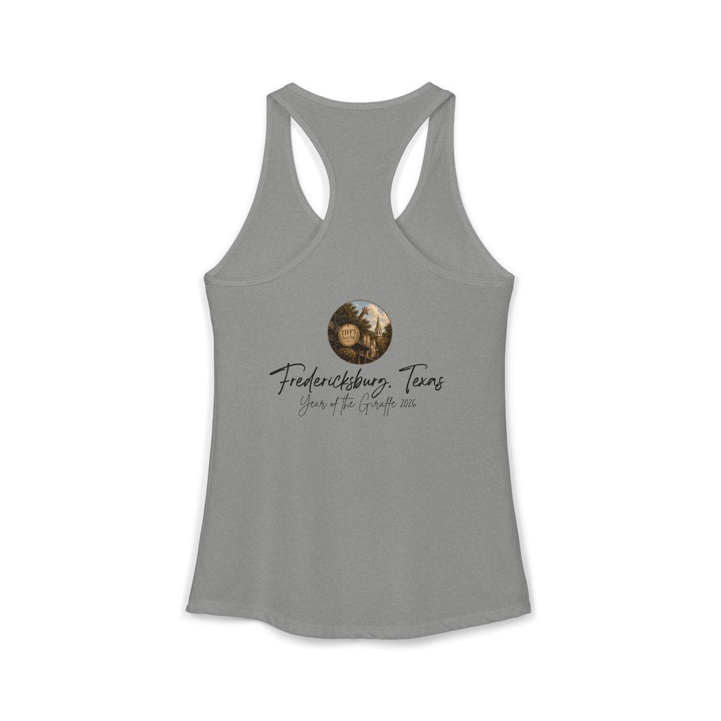 Women's Tank with Vintage Texas Look Featuring One Lost Giraffe