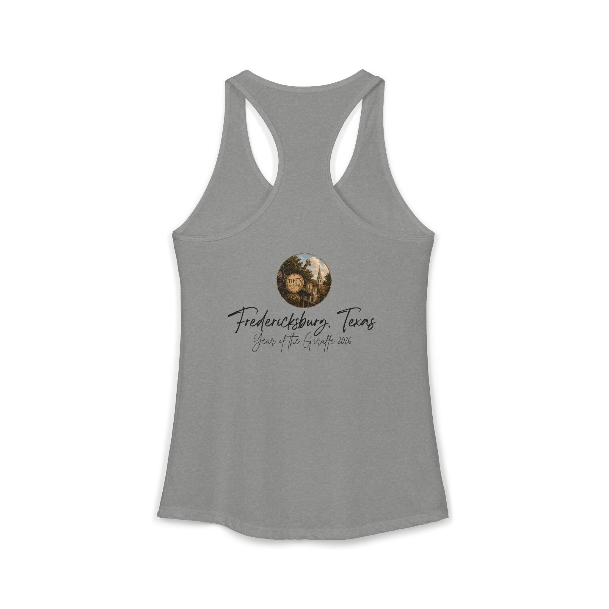 Women's Tank with Vintage Texas Look Featuring One Lost Giraffe