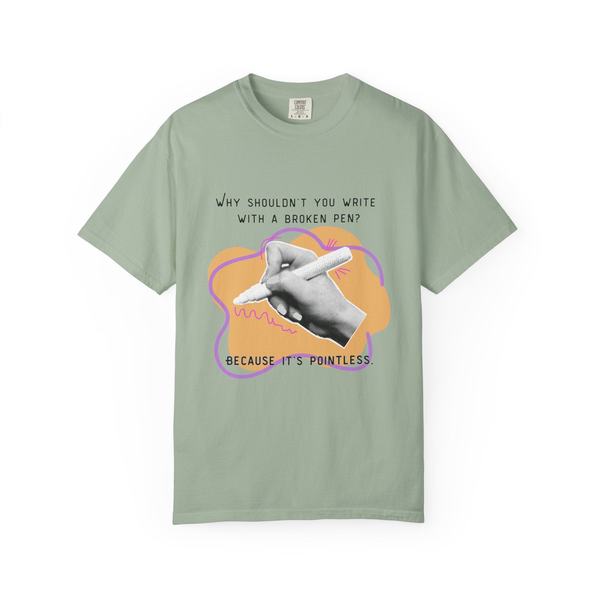 Punny Pen Dad Joke T‑Shirt — “Because It’s Pointless” Graphic Tee