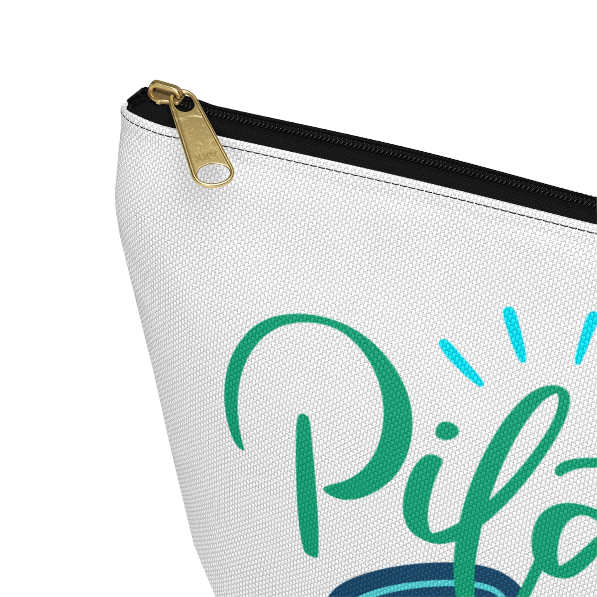 Pilates Socks Accessory Pouch — T‑Bottom Zip Bag for Workout Gear