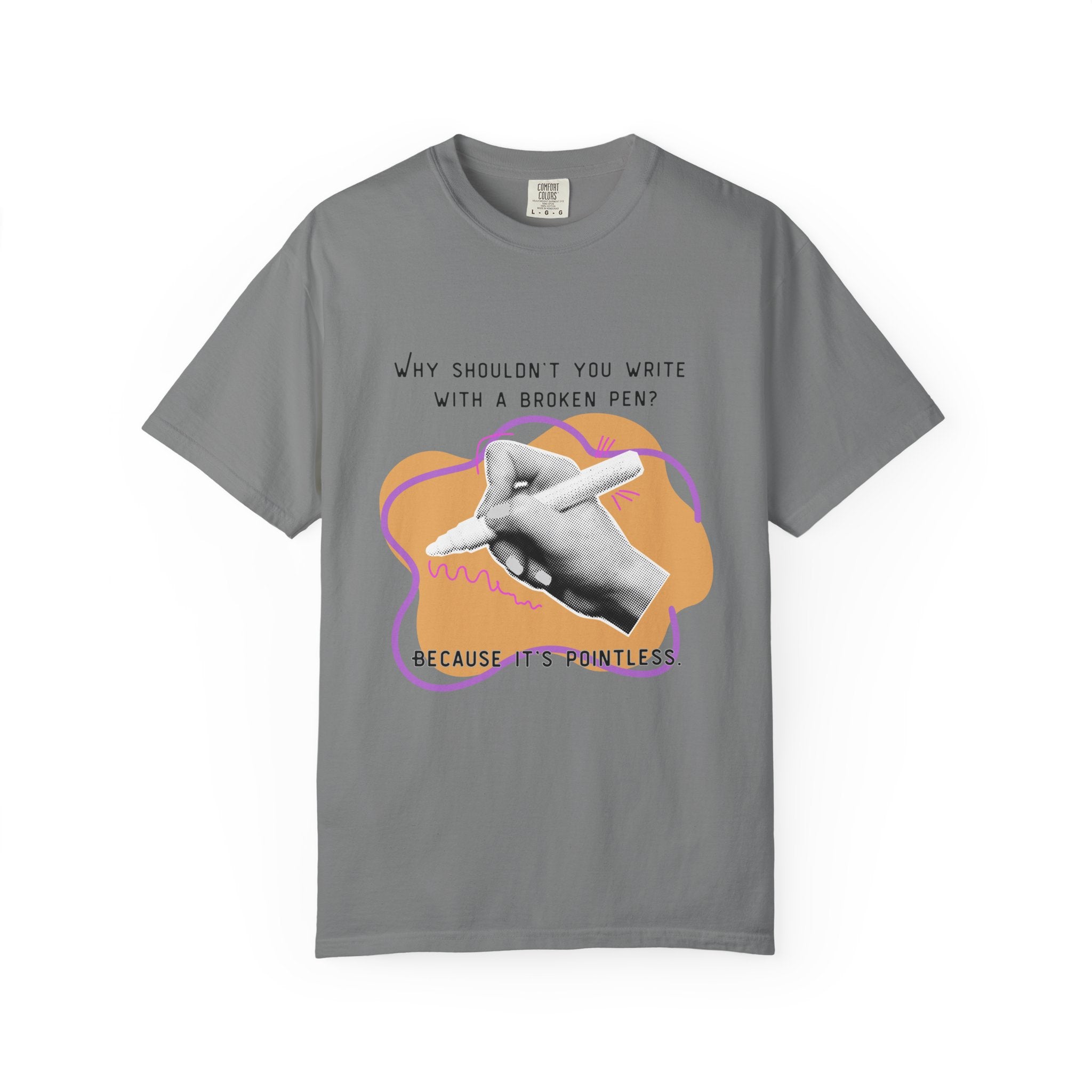 Punny Pen Dad Joke T‑Shirt — “Because It’s Pointless” Graphic Tee