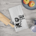 Tea Towel — Alexa Do The Dishes Retro Housewife Wine Kitchen Towel
