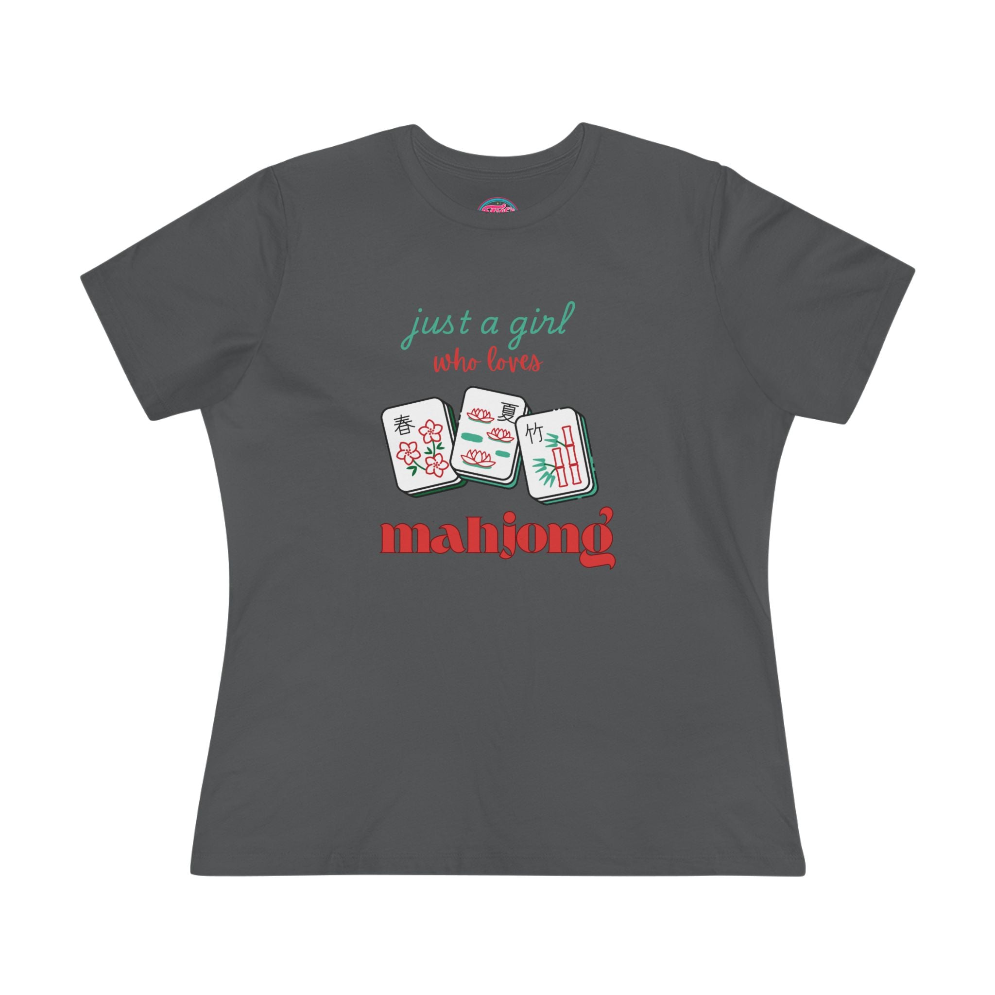 Just a Girl Who Loves Mahjong Tee — Women's Mahjong Graphic Shirt