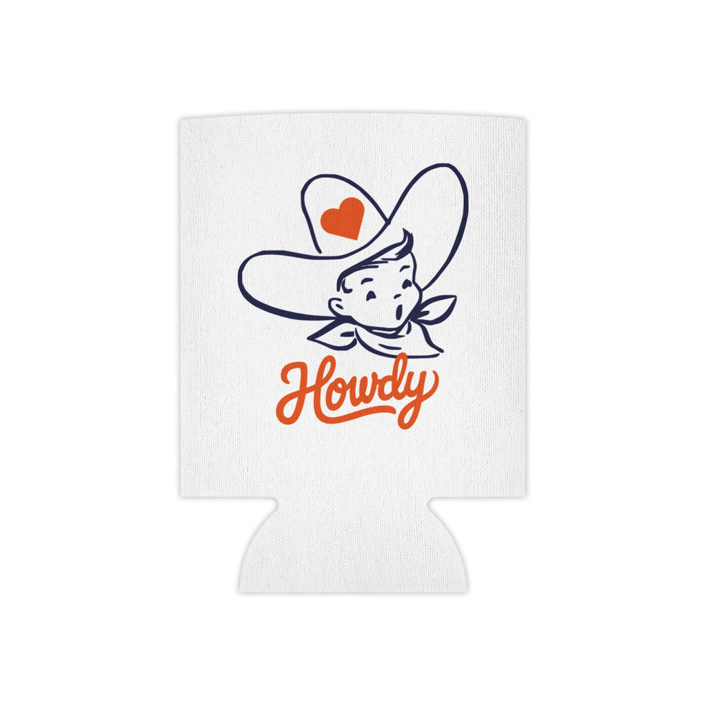 Howdy Cowboy Can Cooler – Retro Western Drink Koozie