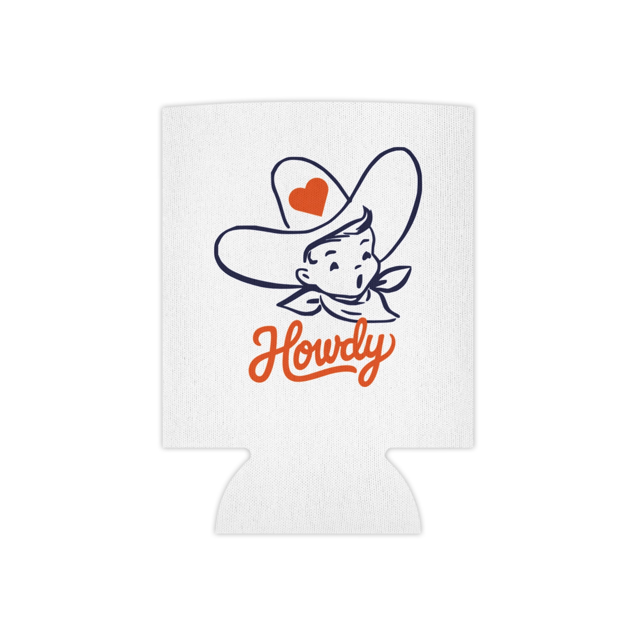 Howdy Cowboy Can Cooler – Retro Western Drink Koozie