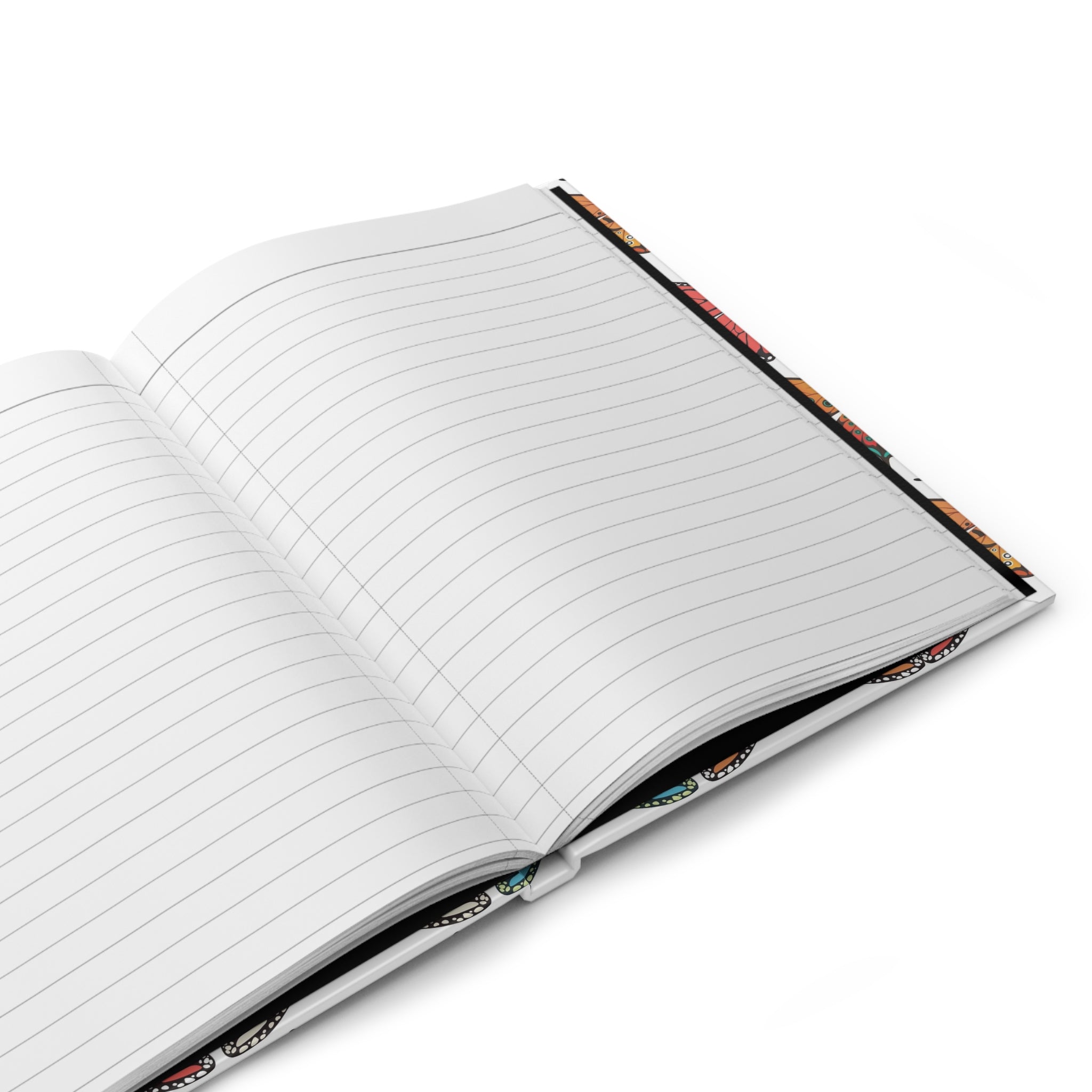 Butterfly Pattern Hardcover Journal — Colorful Butterfly Notebook for Writing, Sketching & Travel