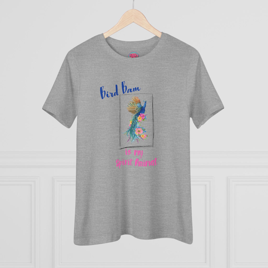 Bird Bam Is My Spirit Animal Tee — Women's Cotton Graphic Mahjong Shirt