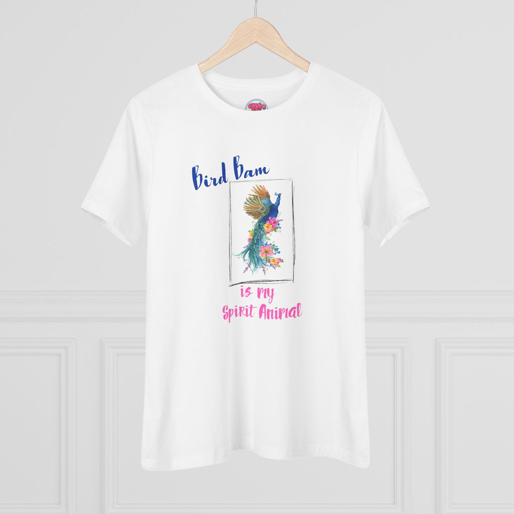 Bird Bam Is My Spirit Animal Tee — Women's Cotton Graphic Mahjong Shirt