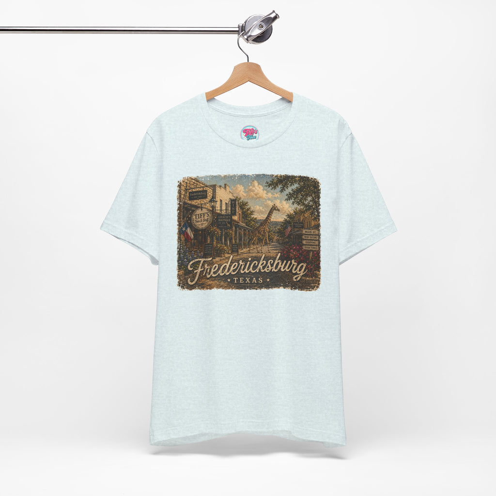 Fredericksburg Texas Vintage Scene Tee featuring Gracie