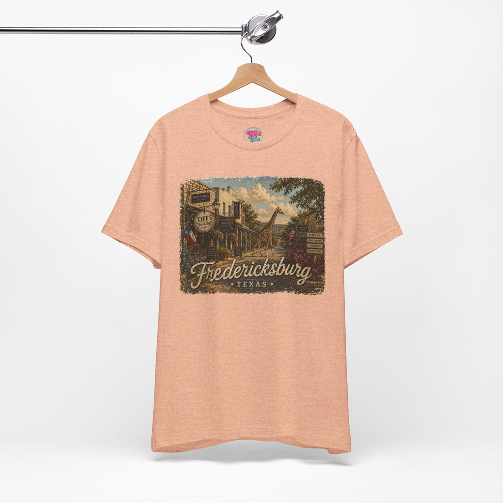 Fredericksburg Texas Vintage Scene Tee featuring Gracie