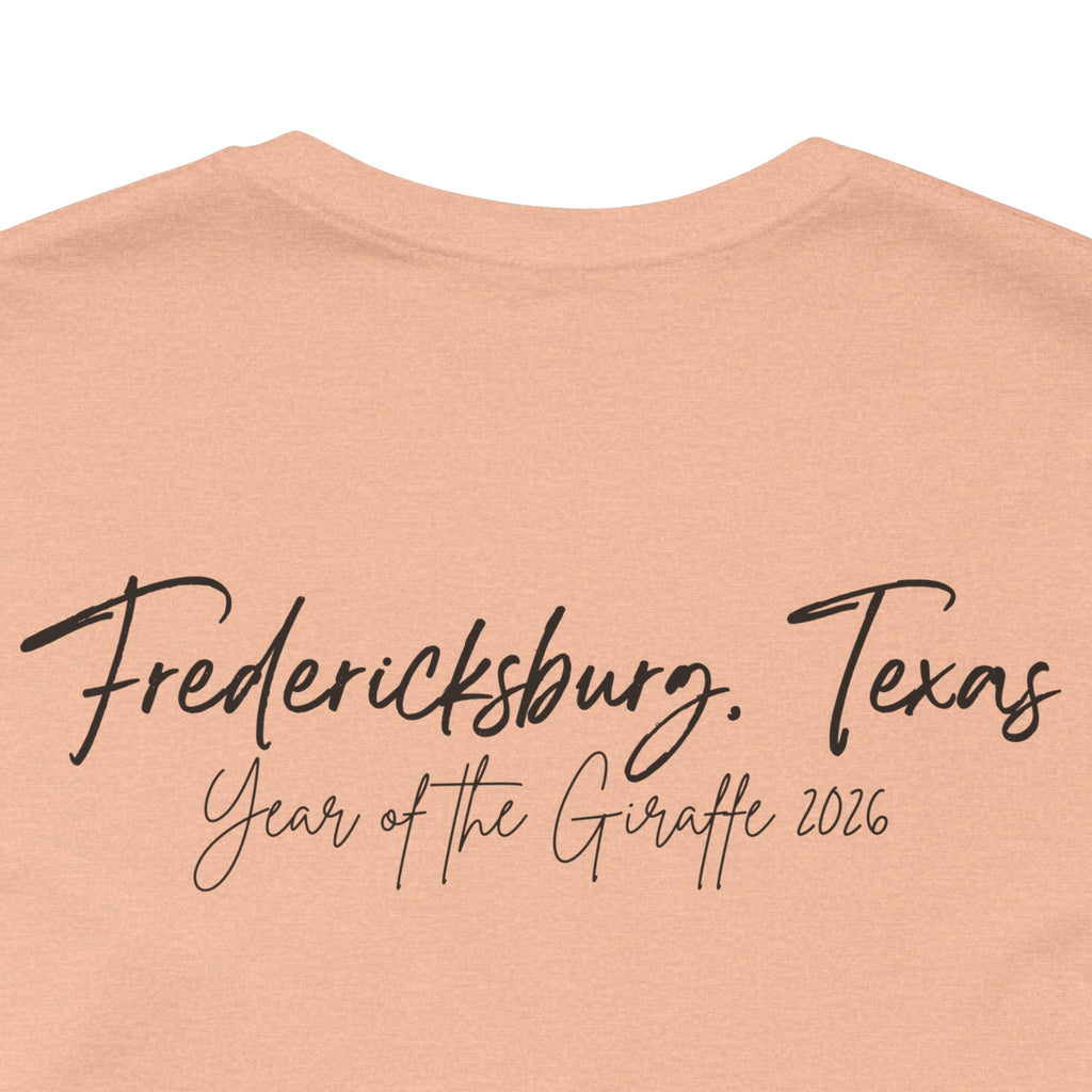 Giraffe Polaroid Photo Tee — "Love, Gracie G.Raffe" Graphic T-Shirt