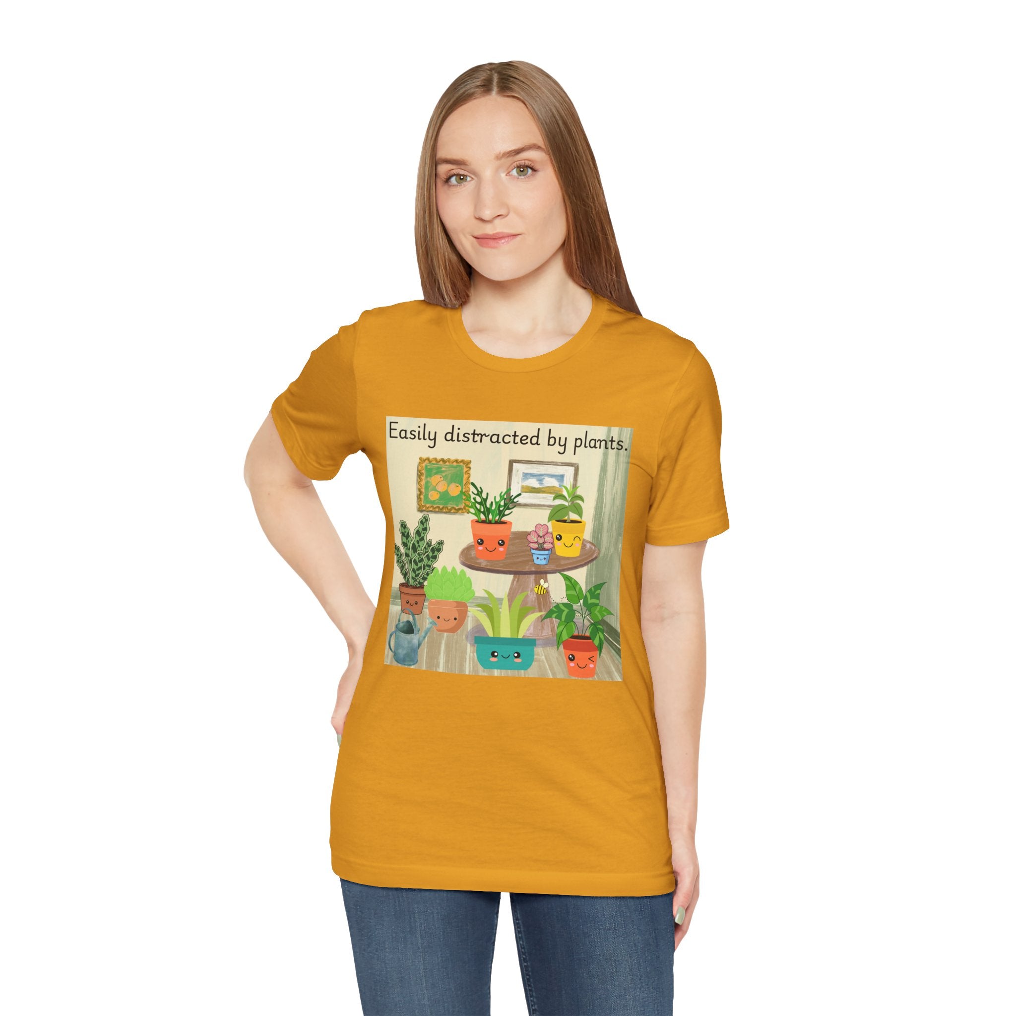 Easily Distracted by Plants T-Shirt — Cute Plant Lover Tee