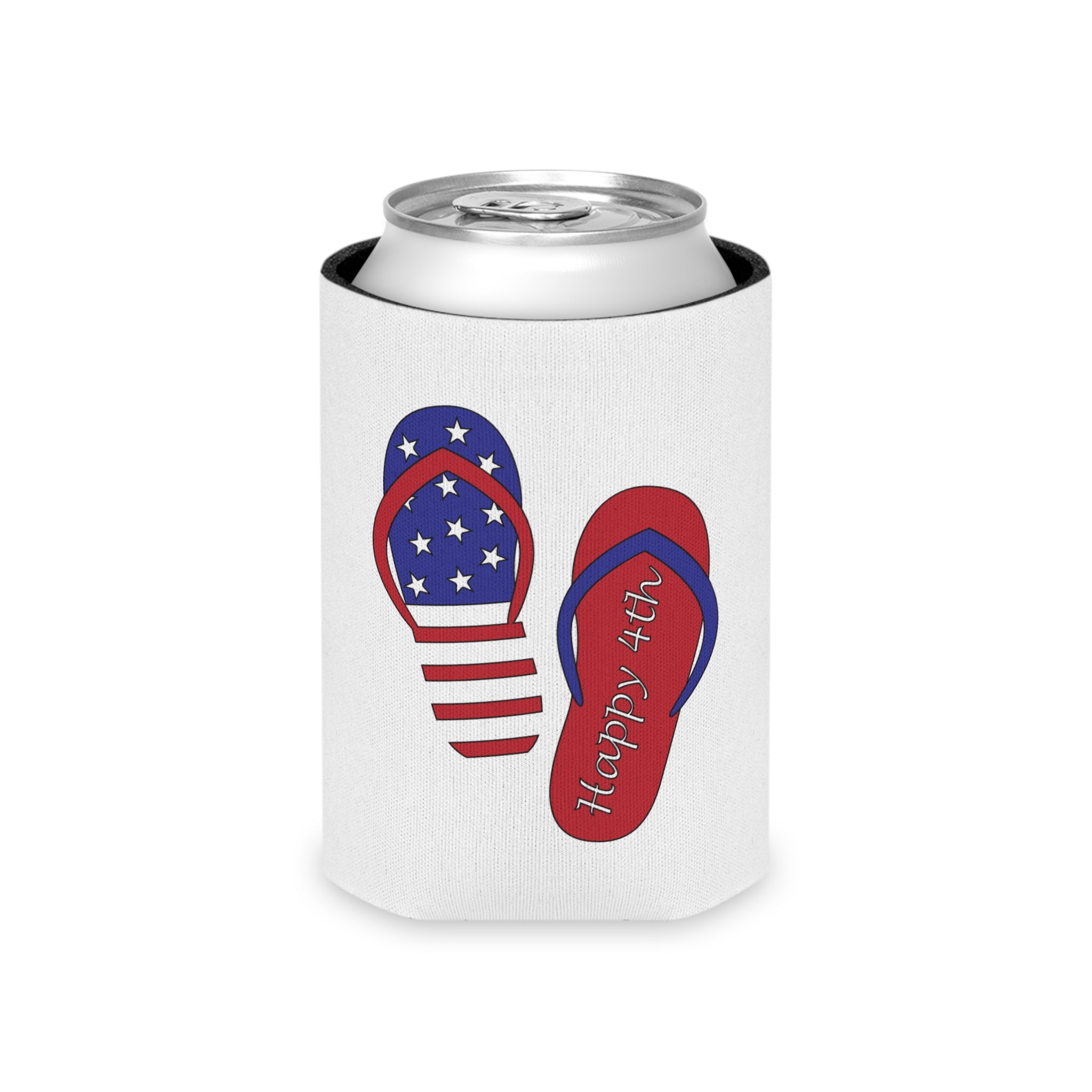 Flip Flop Can Cooler Celebrating 4th of July