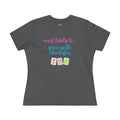 Most Likely to Screw Up the Charleston Mahjong T-Shirt — Fun Mahjong Women's Cotton Tee