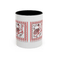 Mahjong Queen Accent Coffee Mug – Retro Tile Design, 11 oz