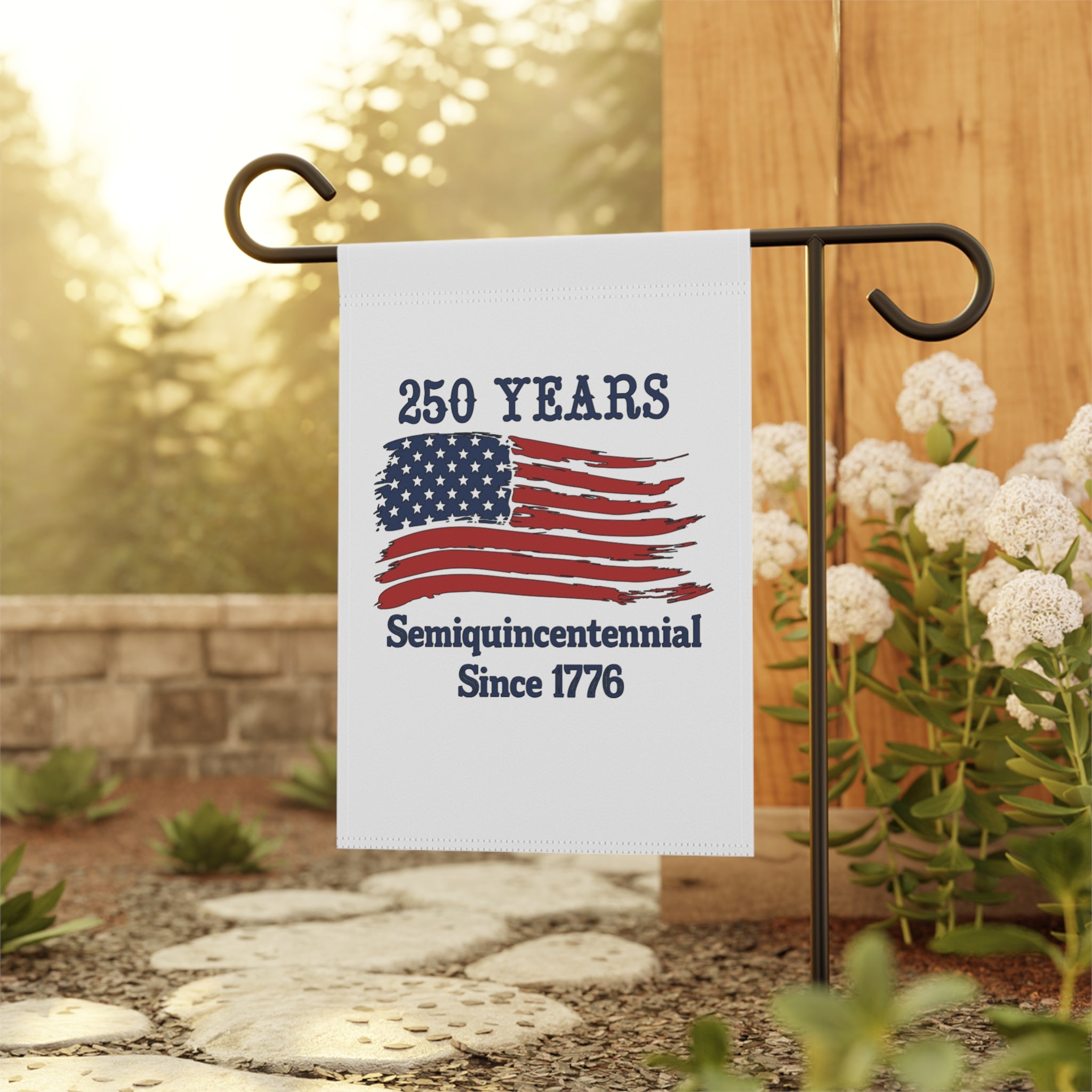 250 Years Semiquincentennial Flag Garden Banner — Since 1776