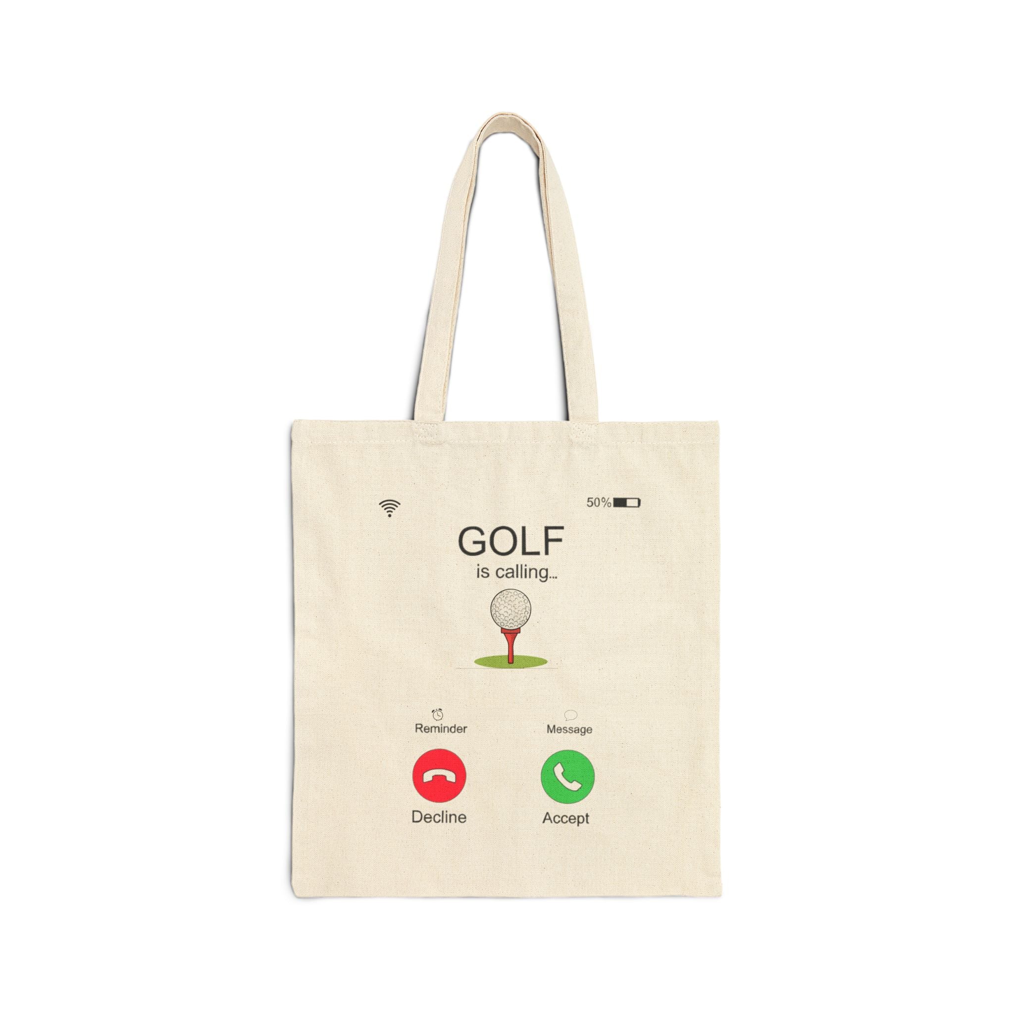 Golf Is Calling Canvas Tote Bag — Golf Lover Gift