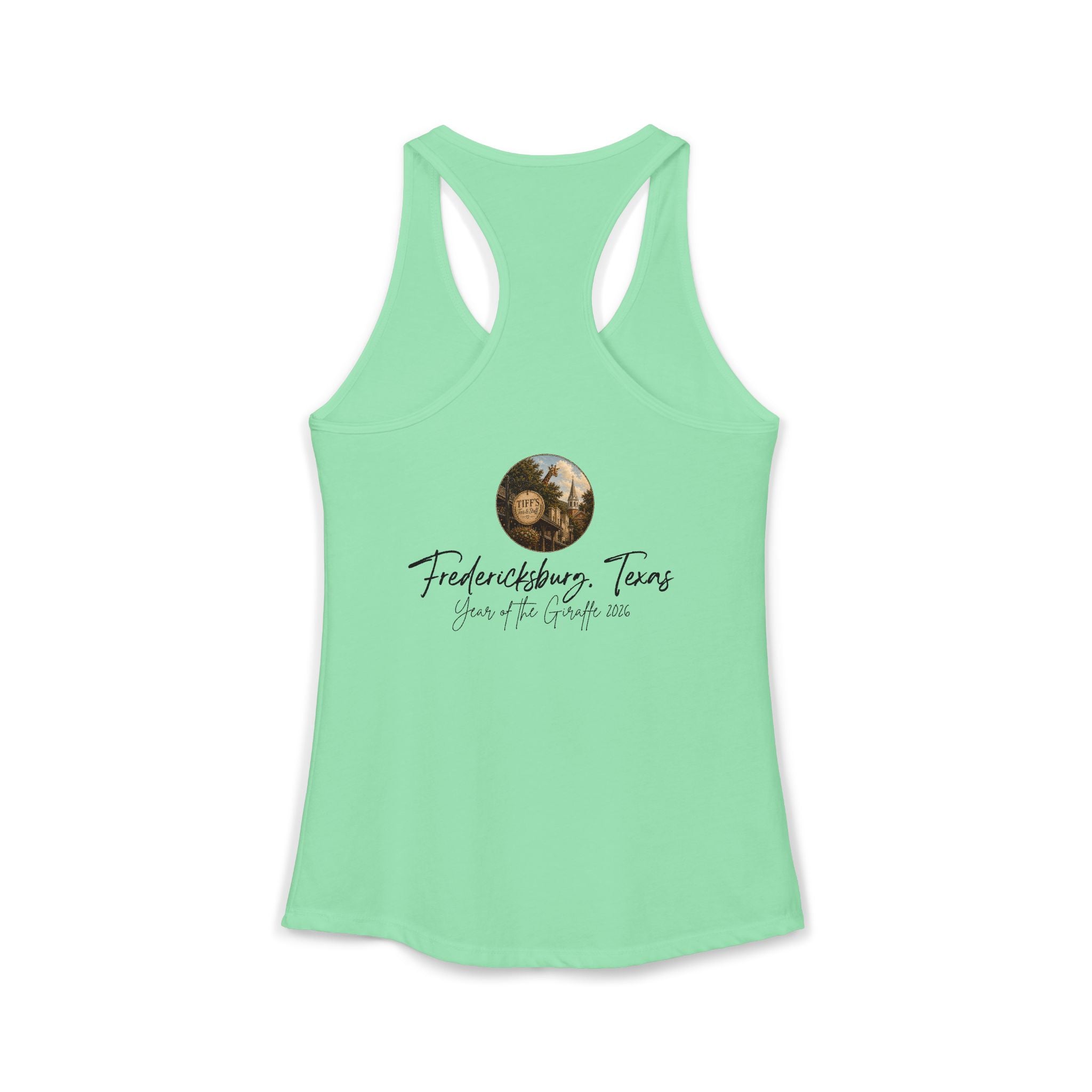 Women's Tank with Vintage Texas Look Featuring One Lost Giraffe