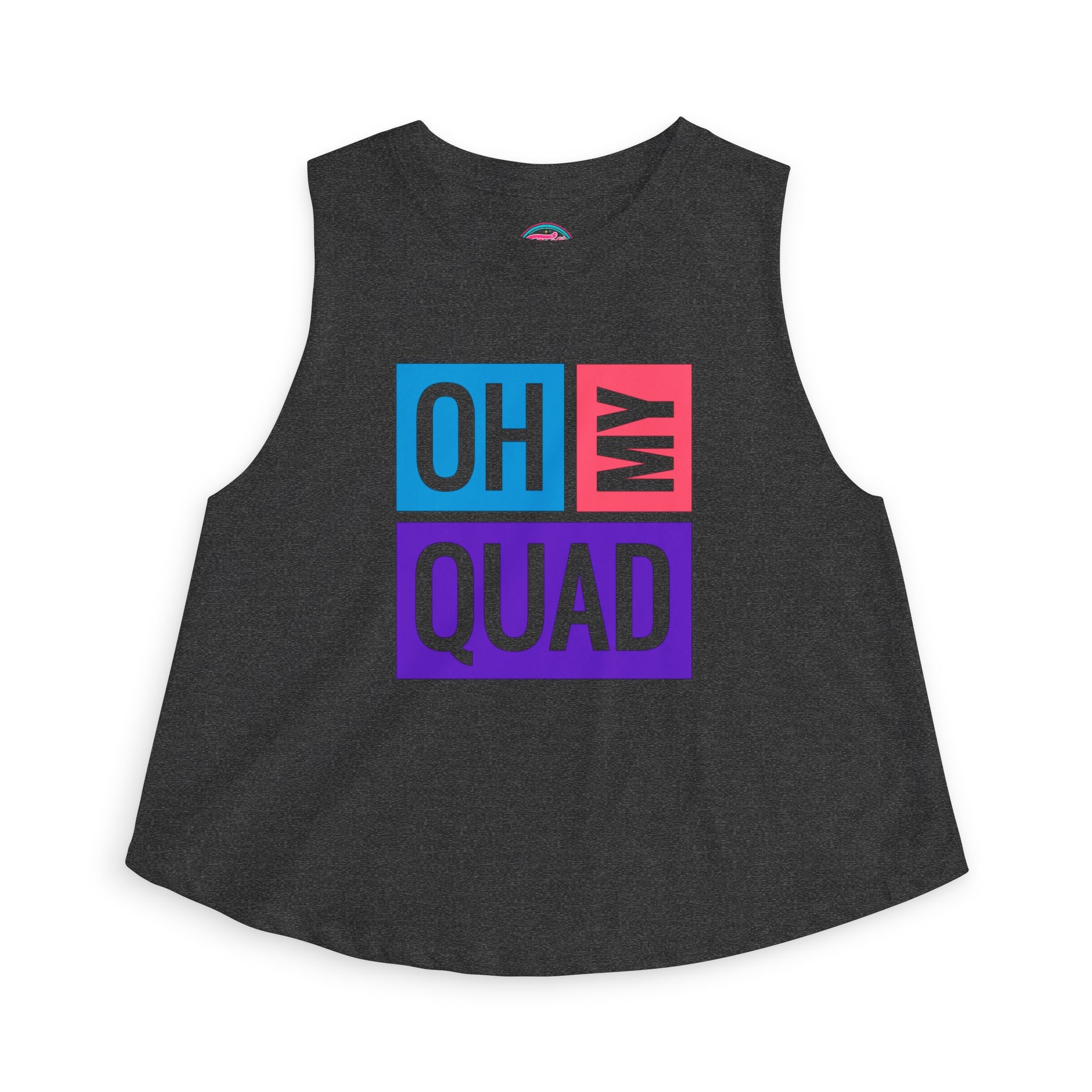 Oh My Quad Crop Top — Funny Fitness Pilates, Gym Tank for Women